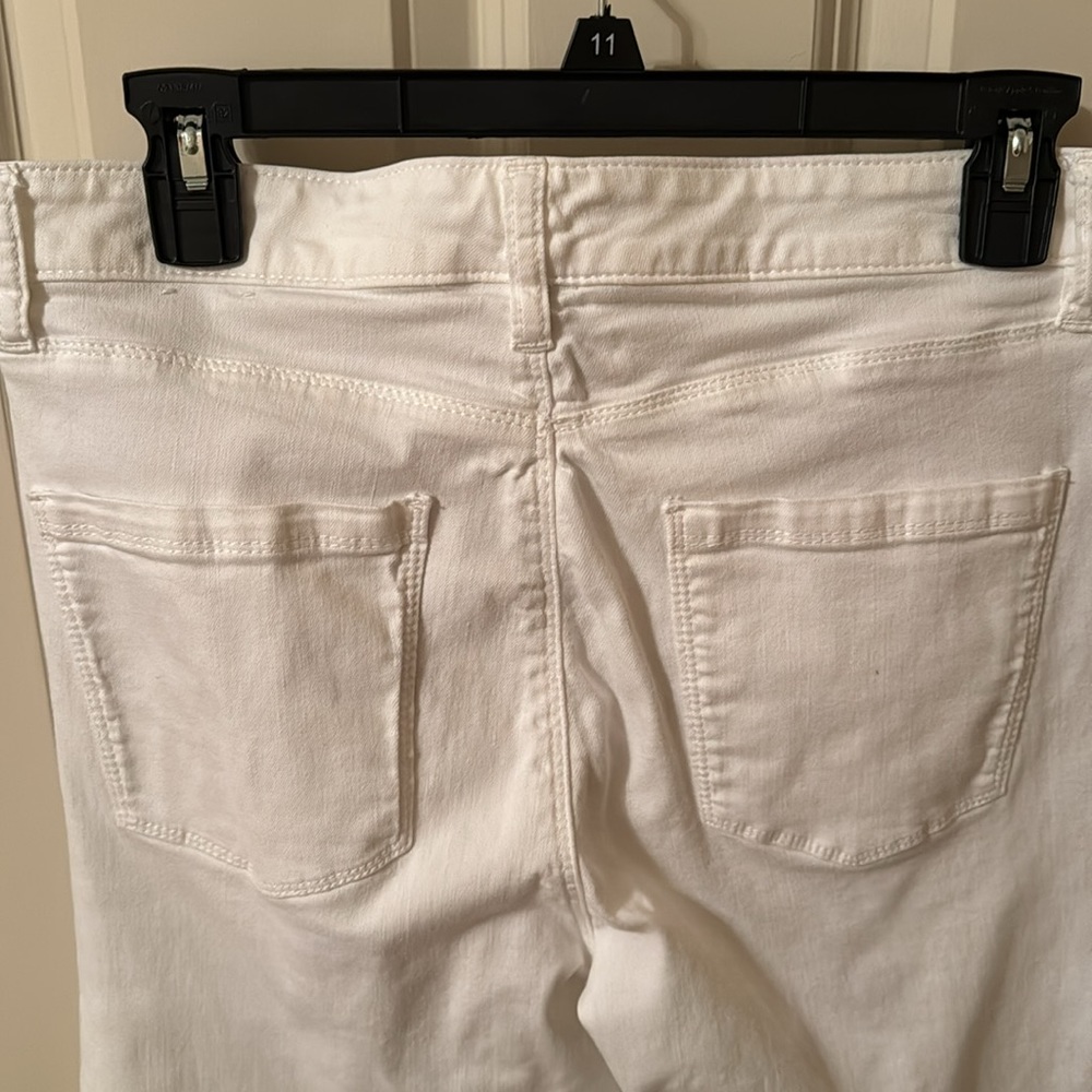 WHBM Women's Slim Crop White Skinny Jeans Size 10 EUC - Picture 13 of 16